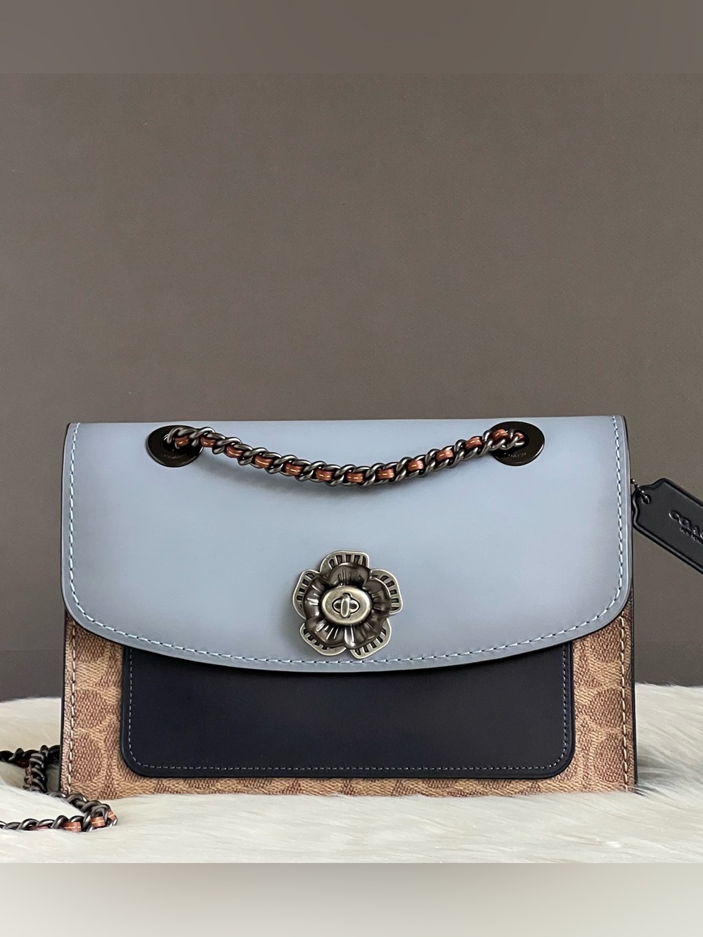 69586 - Coach  Parker In Colorblock Signature Canvas